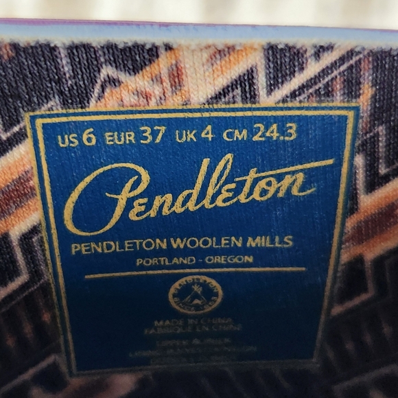 Pendleton Ankle Rain Boots Yosemite California National Park Blue Women's Size 6 - Picture 11 of 16